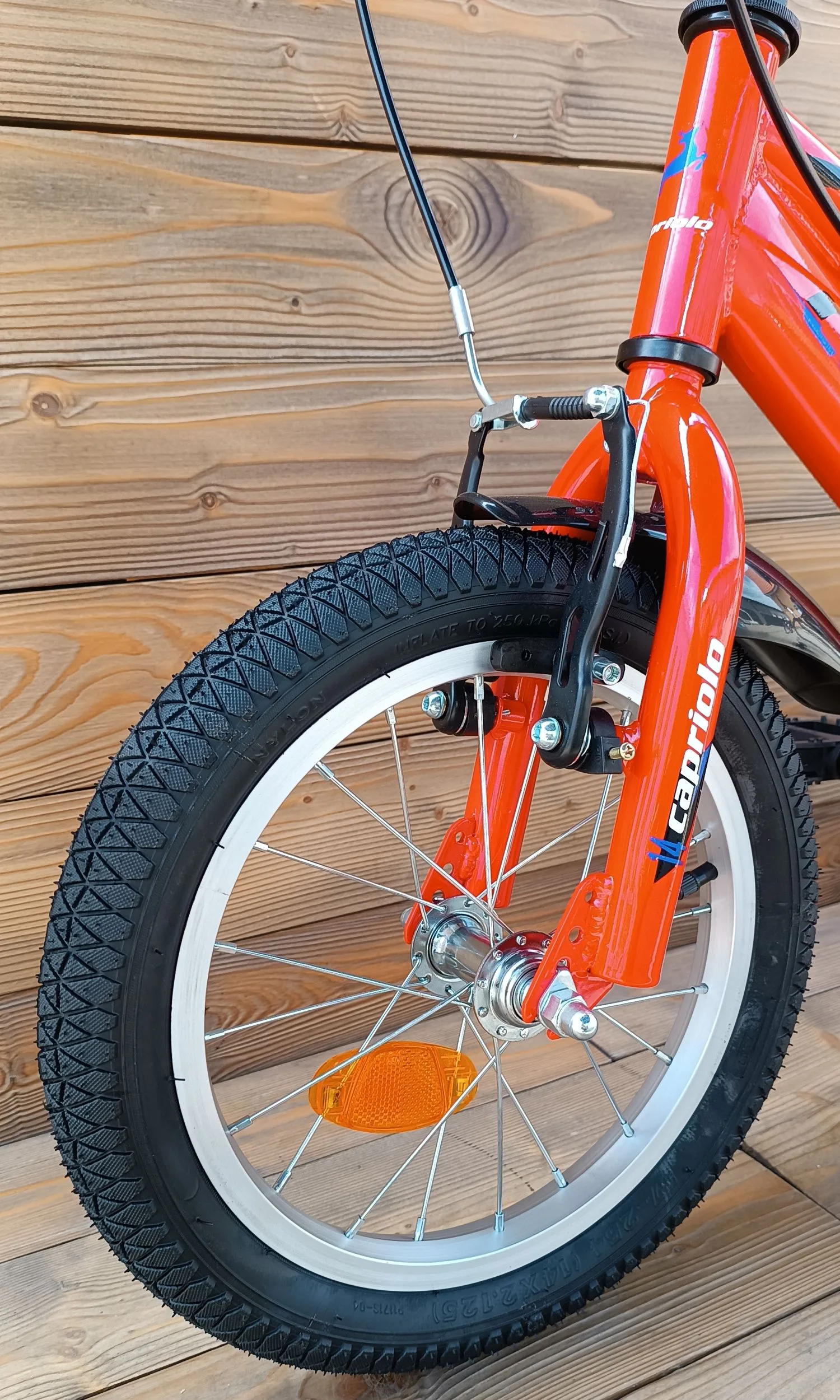 Bicicleta copii 14 Capriolo Rocket rosu - imagine 4