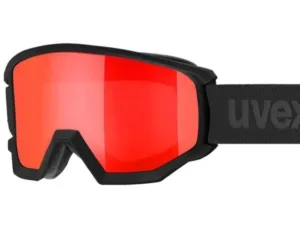 Ochelari schi Uvex athletic V black matt dl/VFM red-clear