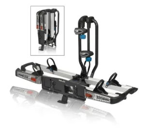 Suport biciclete XLC pe carlig Azura Xtra LED foldabil pentru 2 e-Bike, 13 pin