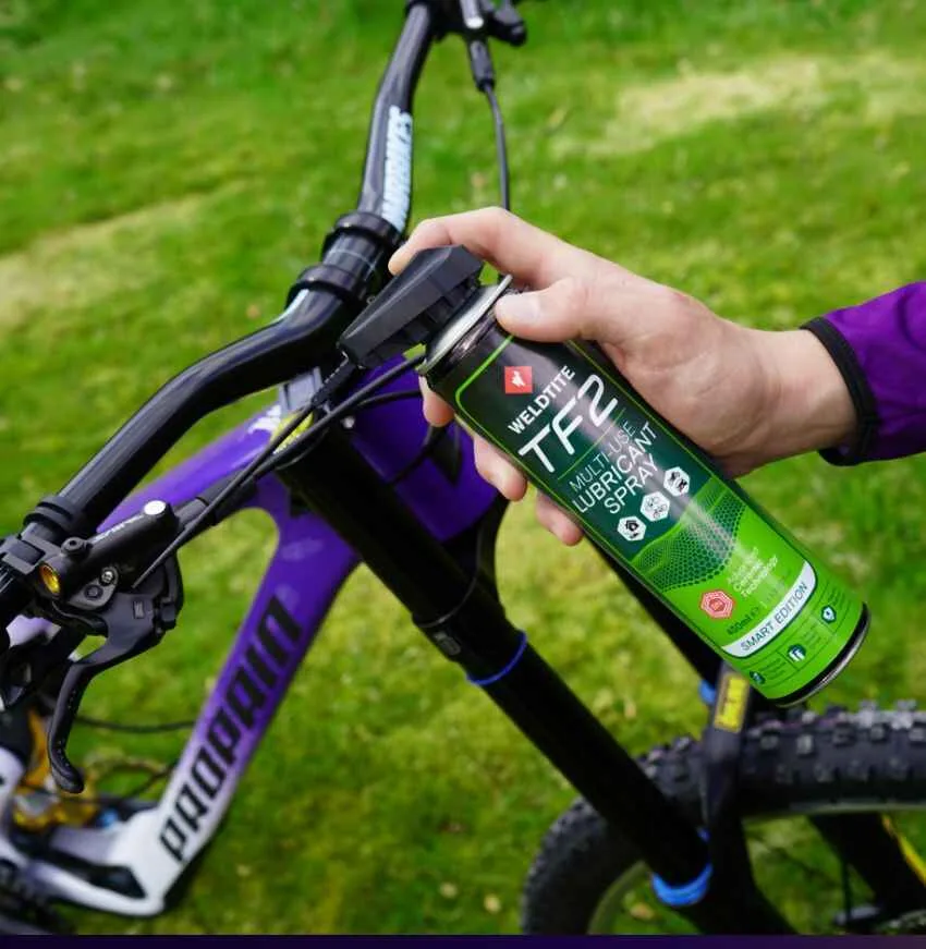 Lubrifiant cu teflon TF2 Spray Weldtite 400ml cu Smart Head (cap smart) - imagine 8