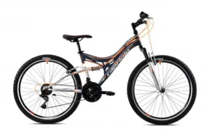 Bicicleta MTB 26 Capriolo CTX Full Suspension gri portocaliu mat 16