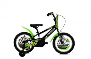Bicicleta copii 16 Capriolo Mustang negru lime