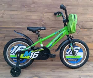 Bicicleta copii 16 Capriolo Mustang verde negru
