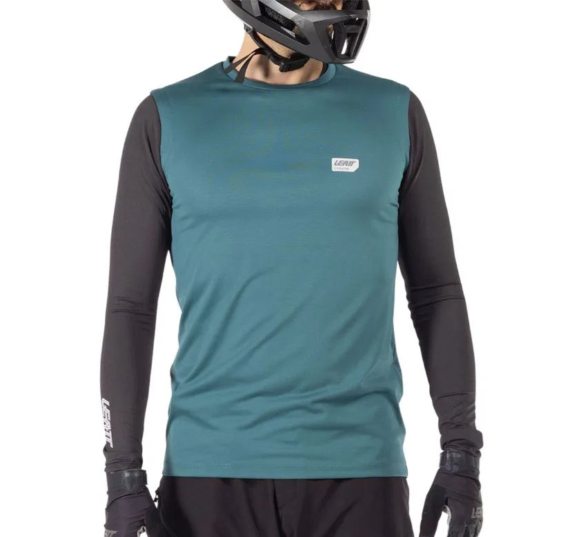 Set de tricou si pantaloni set ciclism Leatt Ride Kit MTB 1.0 XXL teal - imagine 2