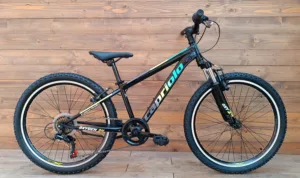 Bicicleta copii 24 Capriolo Oxygen V-brake negru verde 12