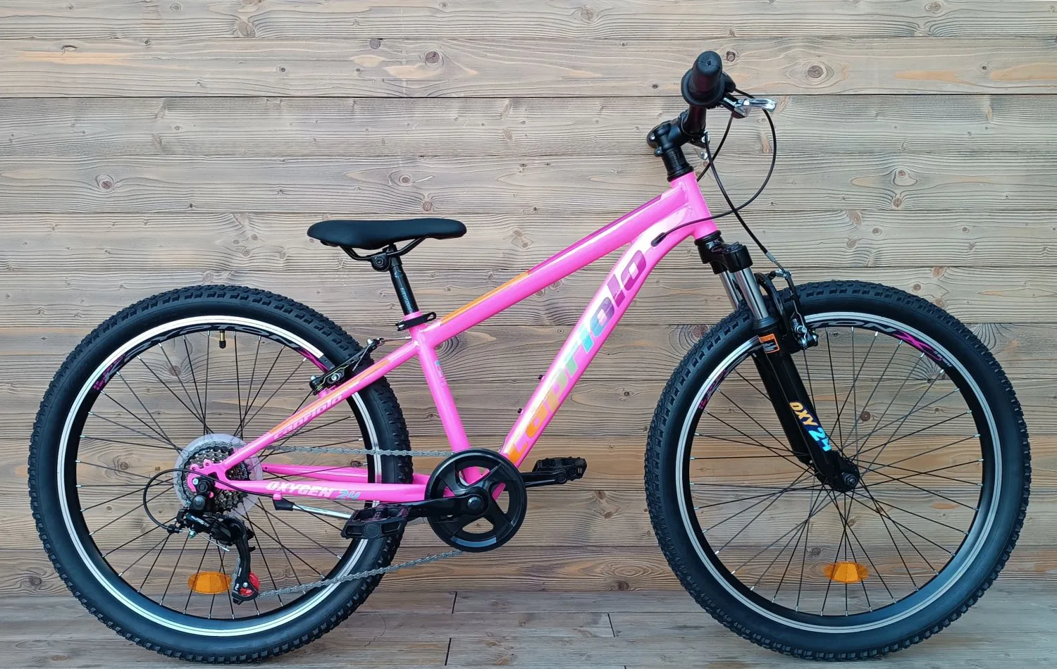 Bicicleta copii 24 Capriolo Oxygen V-brake pink albastru 12