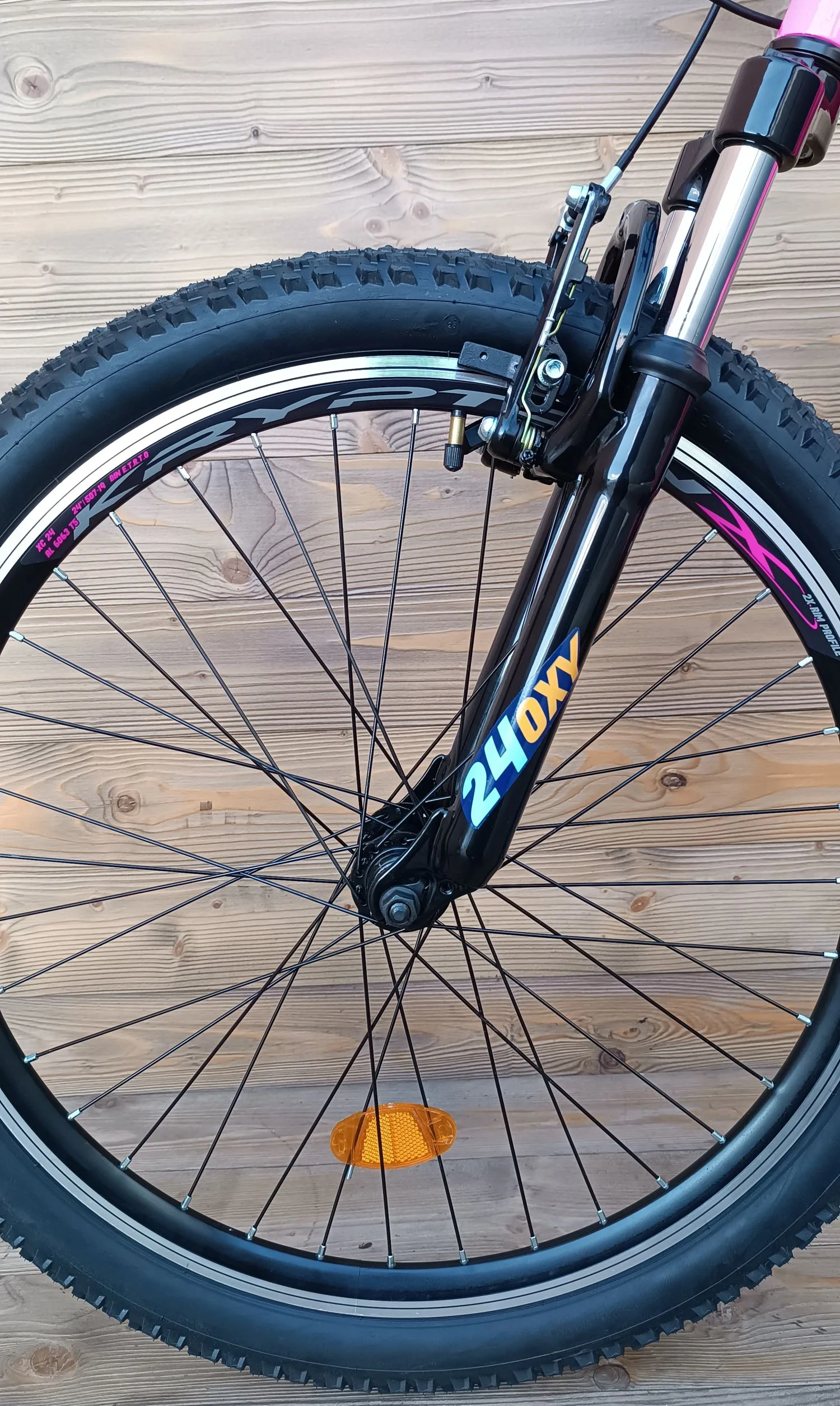 Bicicleta copii 24 Capriolo Oxygen V-brake pink albastru 12 - imagine 6