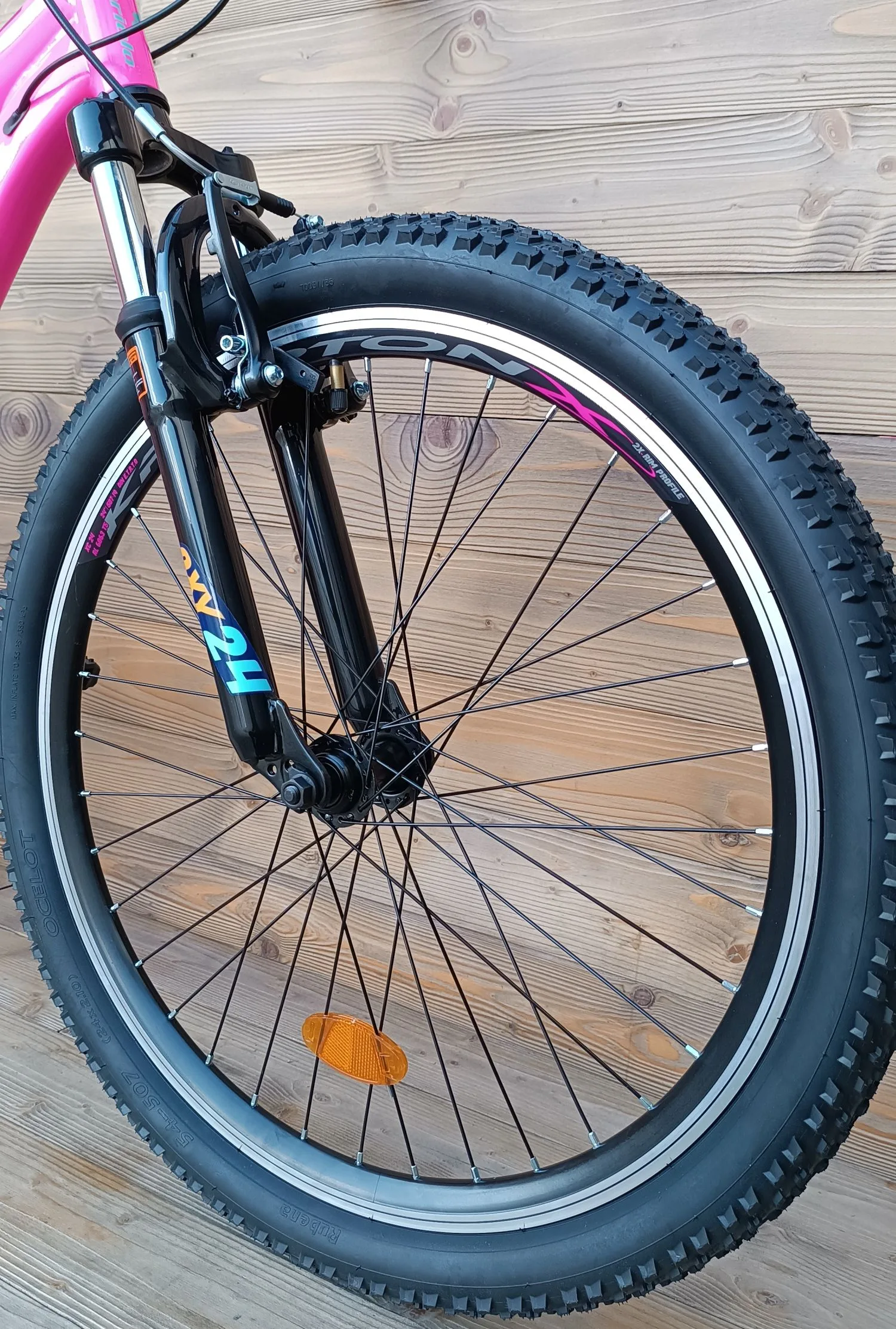 Bicicleta copii 24 Capriolo Oxygen V-brake pink albastru 12 - imagine 7