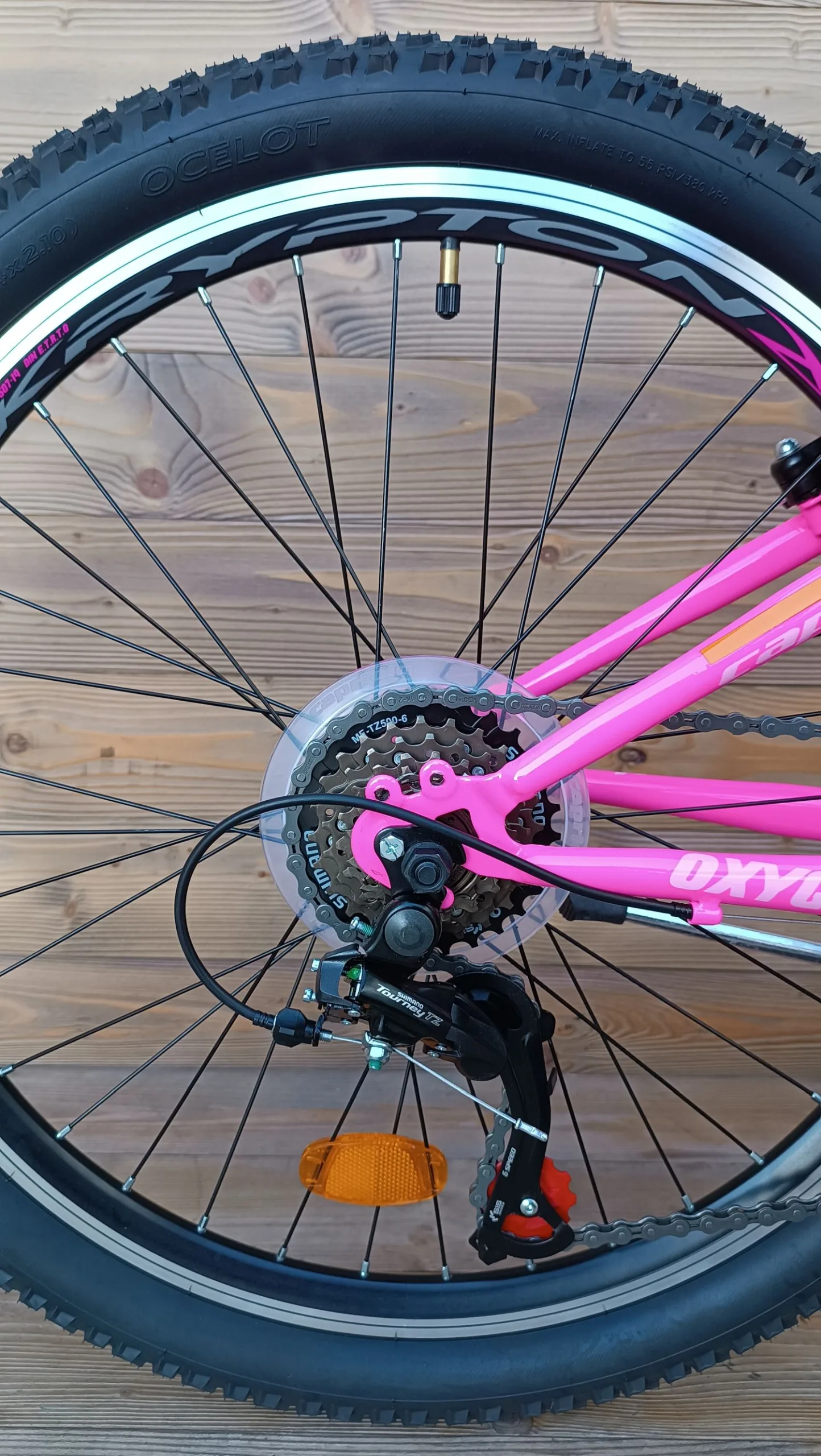 Bicicleta copii 24 Capriolo Oxygen V-brake pink albastru 12 - imagine 8