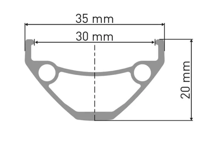 Janta DT Swiss E 593 27.5 black 32 holes 559-30 VH 6.5mm RDE593BDPS32SA6223 - imagine 3