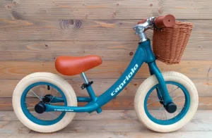 Bicicleta copii fara pedale Capriolo GUR-GUR retro albastru aluminiu FM029