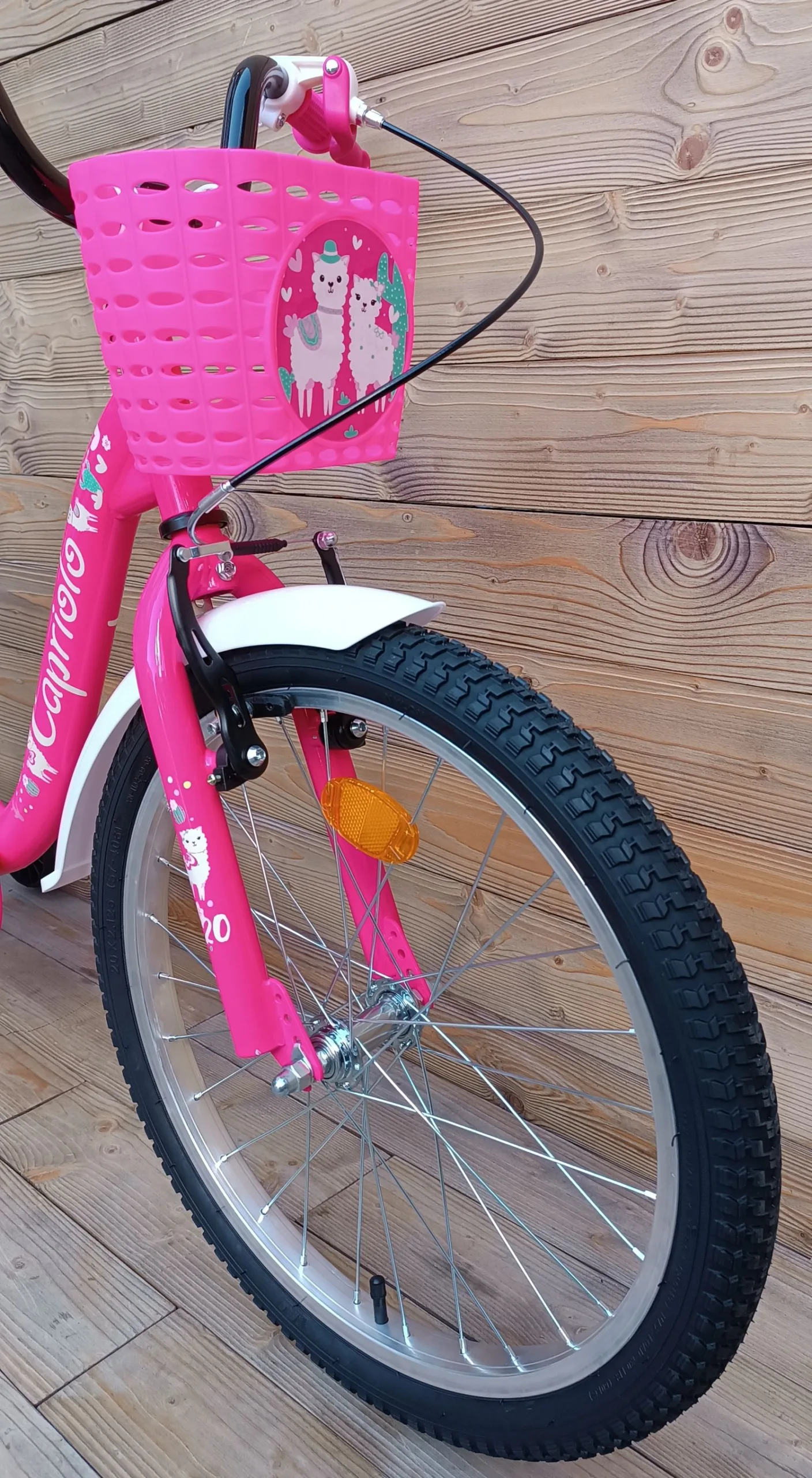 Bicicleta copii 20 Capriolo Viola Alpaca pink alb - imagine 3