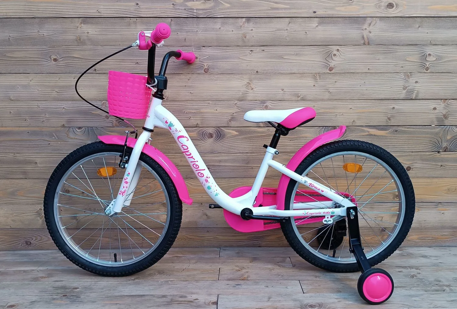 Bicicleta copii 20 Capriolo Viola Alpaca alb pink - imagine 2