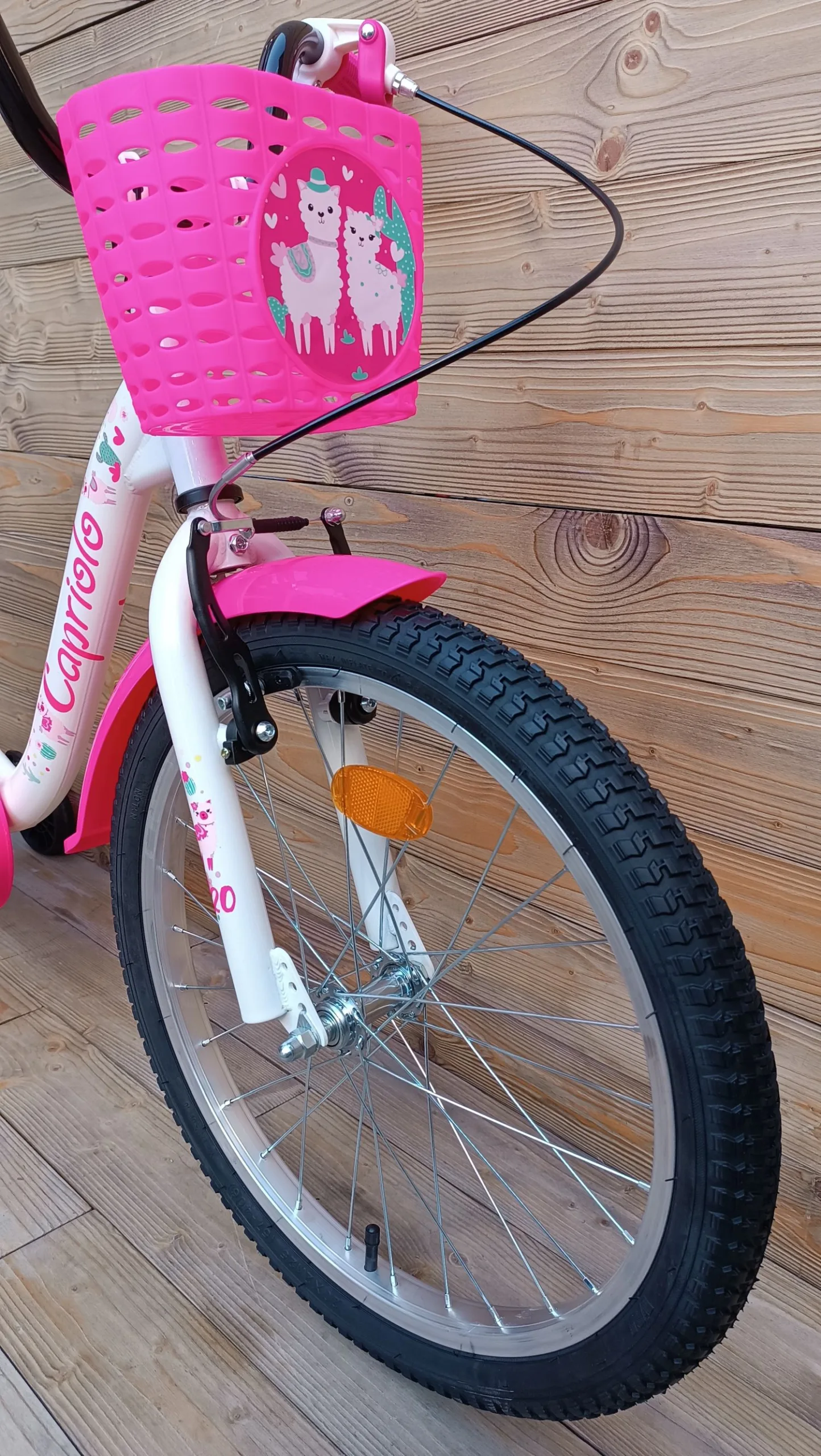 Bicicleta copii 20 Capriolo Viola Alpaca alb pink - imagine 3