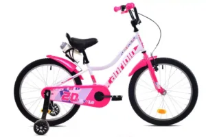 Bicicleta copii 20 Capriolo Diavolo Kid alb pink