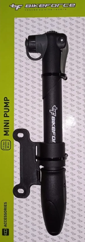 Pompa mini Bikeforce plastic 80 PSI SV/FV/DV BM-08