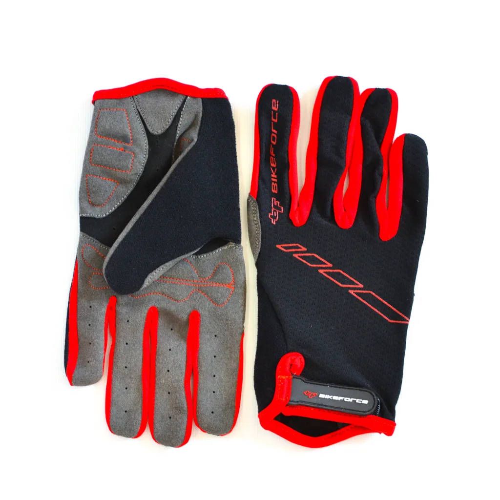 Manusi BIKEFORCE Enduro red-black M