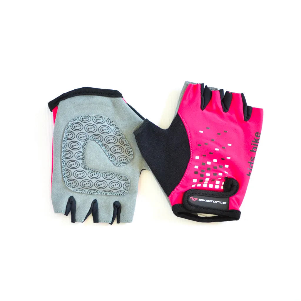 Manusi BIKEFORCE Kid Cubic pink-black 5XS