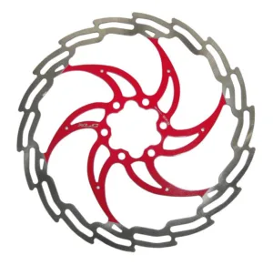 Rotor pentru frana XLC disc 160 mm silver/red