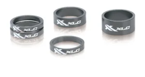 Set distantier XLC A-Head 3x5 1x10 1x15mm 1 1/8 titanium