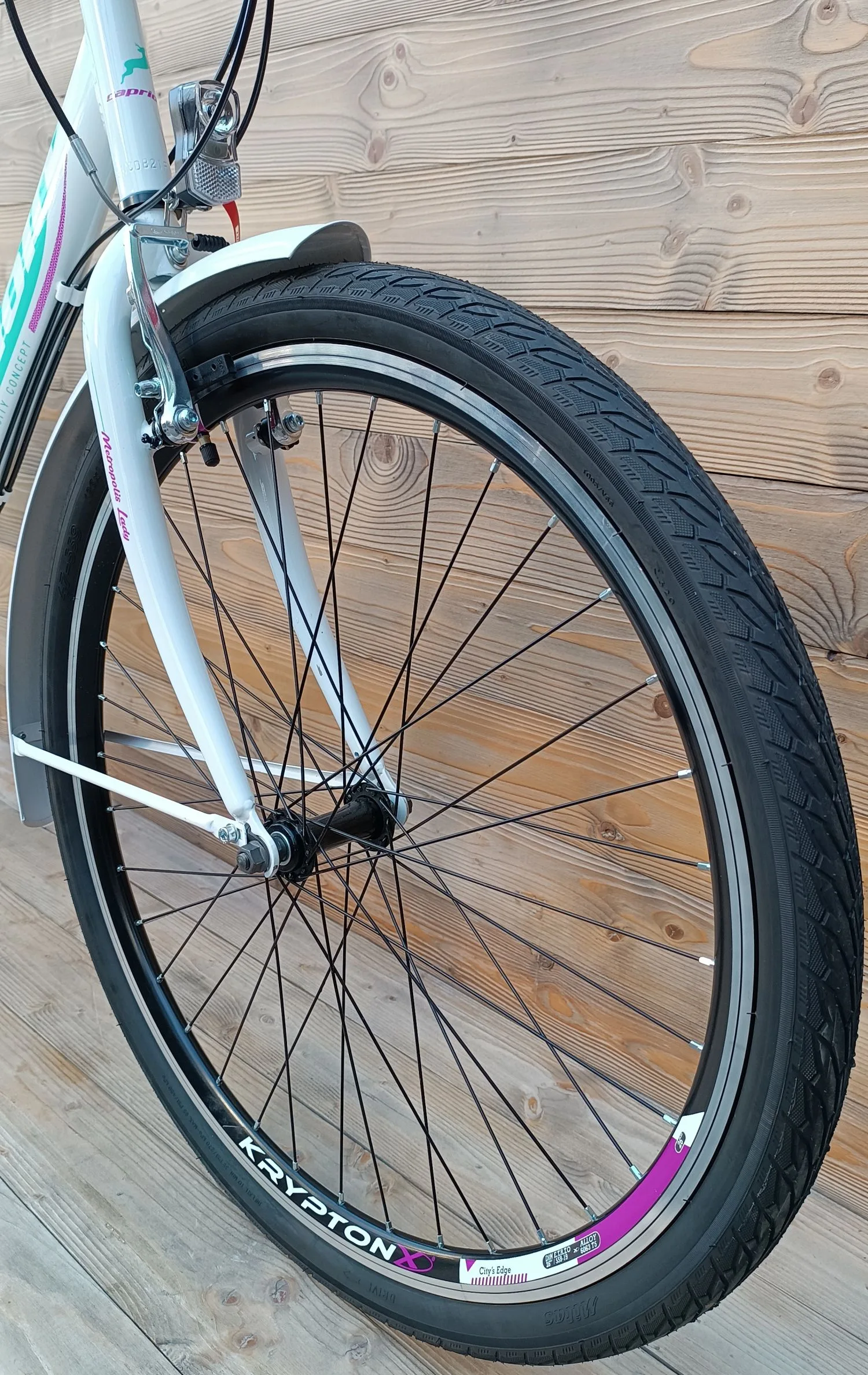 Bicicleta dama 26 Capriolo Metropolis alb 19 - imagine 3