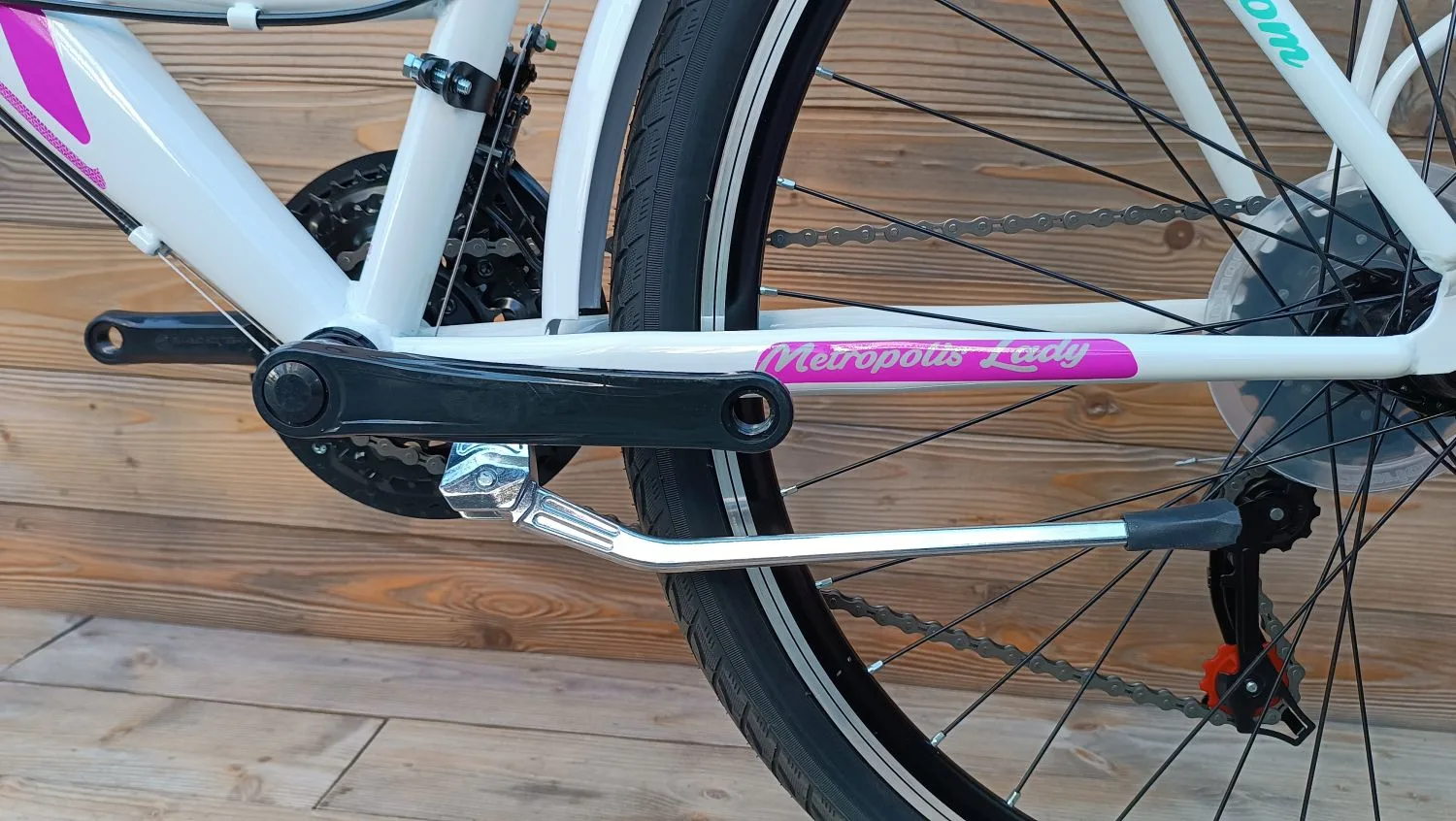 Bicicleta dama 26 Capriolo Metropolis alb 19 - imagine 6