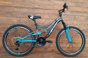 Bicicleta copii 24 Capriolo CTX Full Suspension negru albastru 14