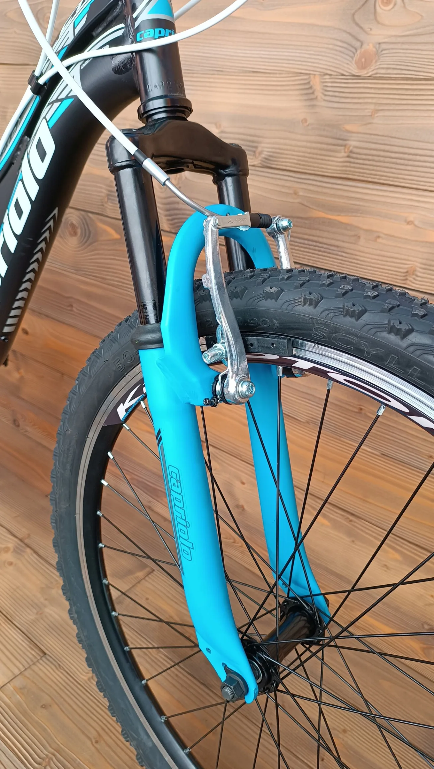 Bicicleta copii 24 Capriolo CTX Full Suspension negru albastru 14 - imagine 4