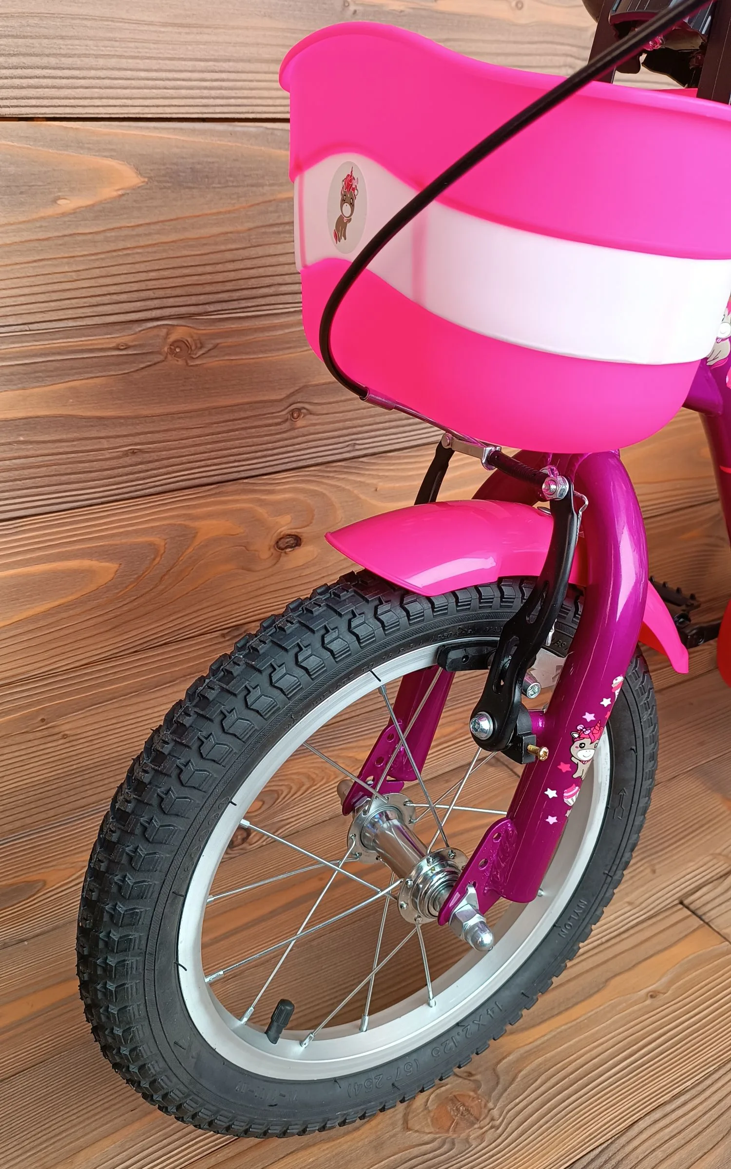Bicicleta copii 14 Capriolo Viola violet pink - imagine 4