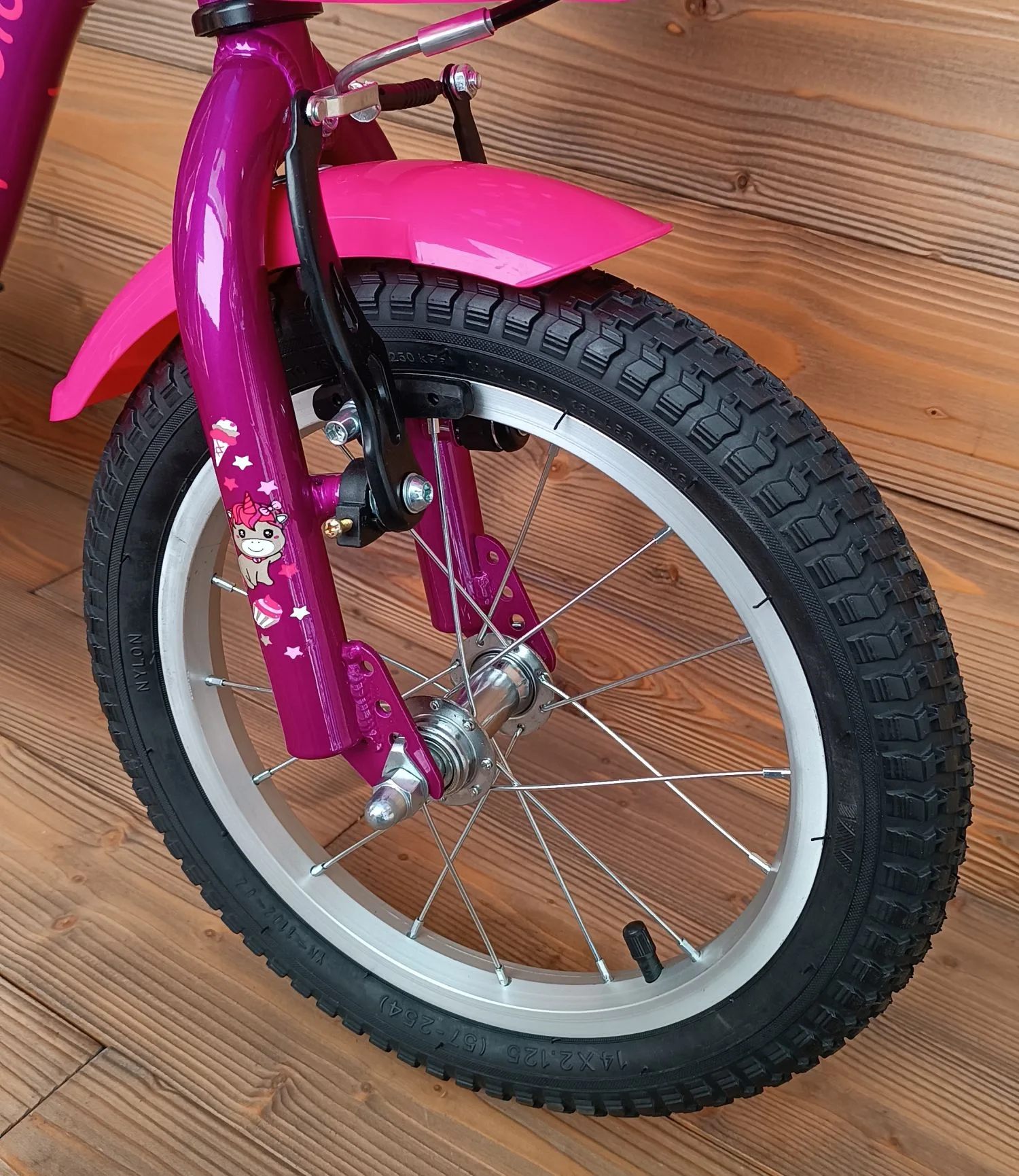 Bicicleta copii 14 Capriolo Viola violet pink - imagine 7