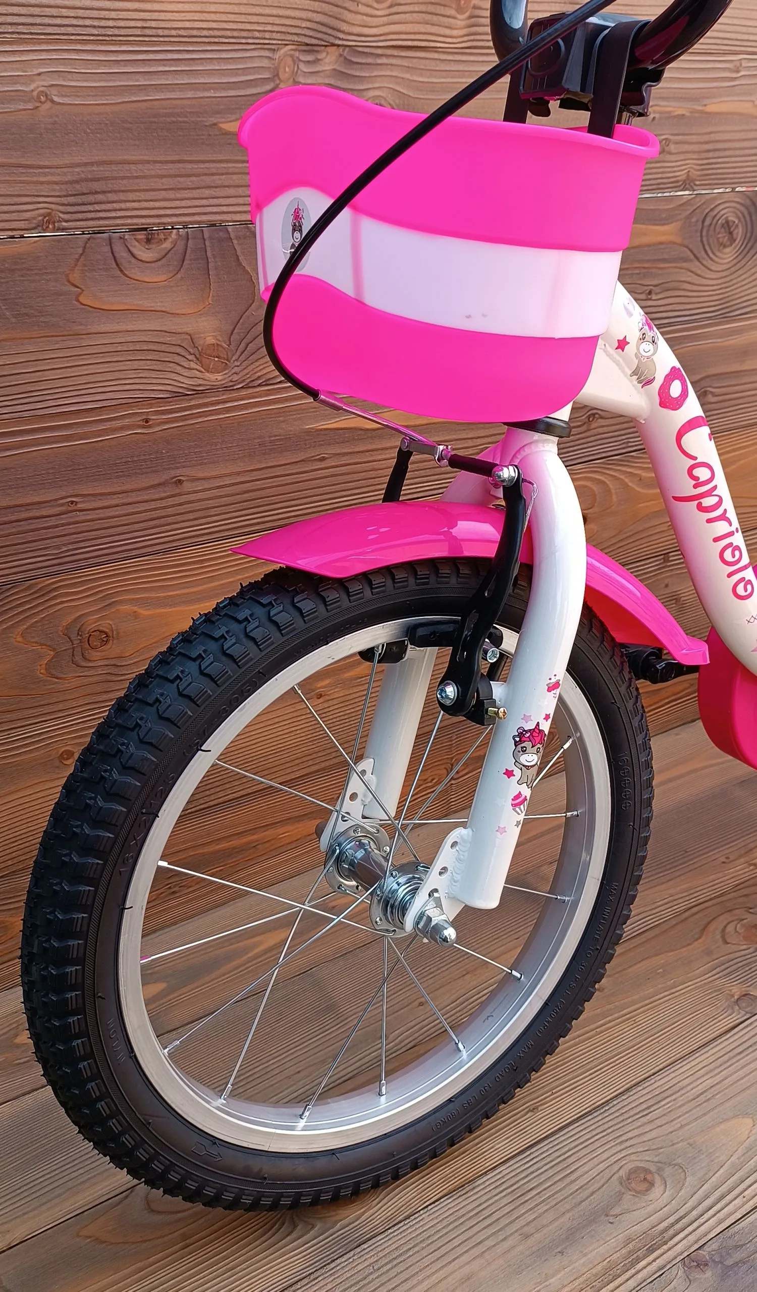 Bicicleta copii 16 Capriolo Viola alb pink - imagine 4