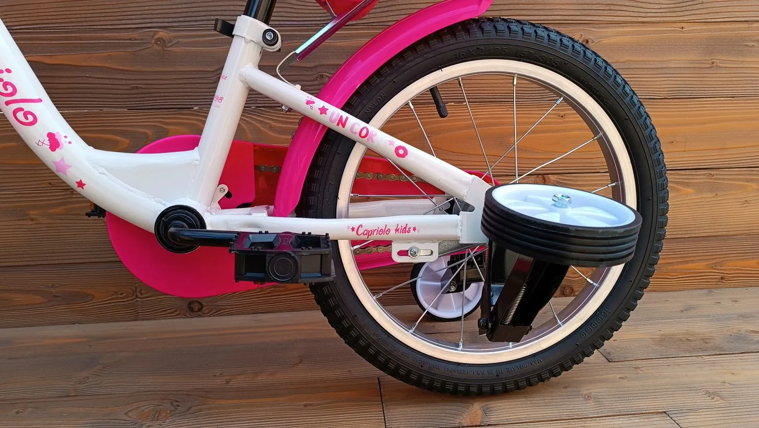 Bicicleta copii 16 Capriolo Viola alb pink - imagine 5