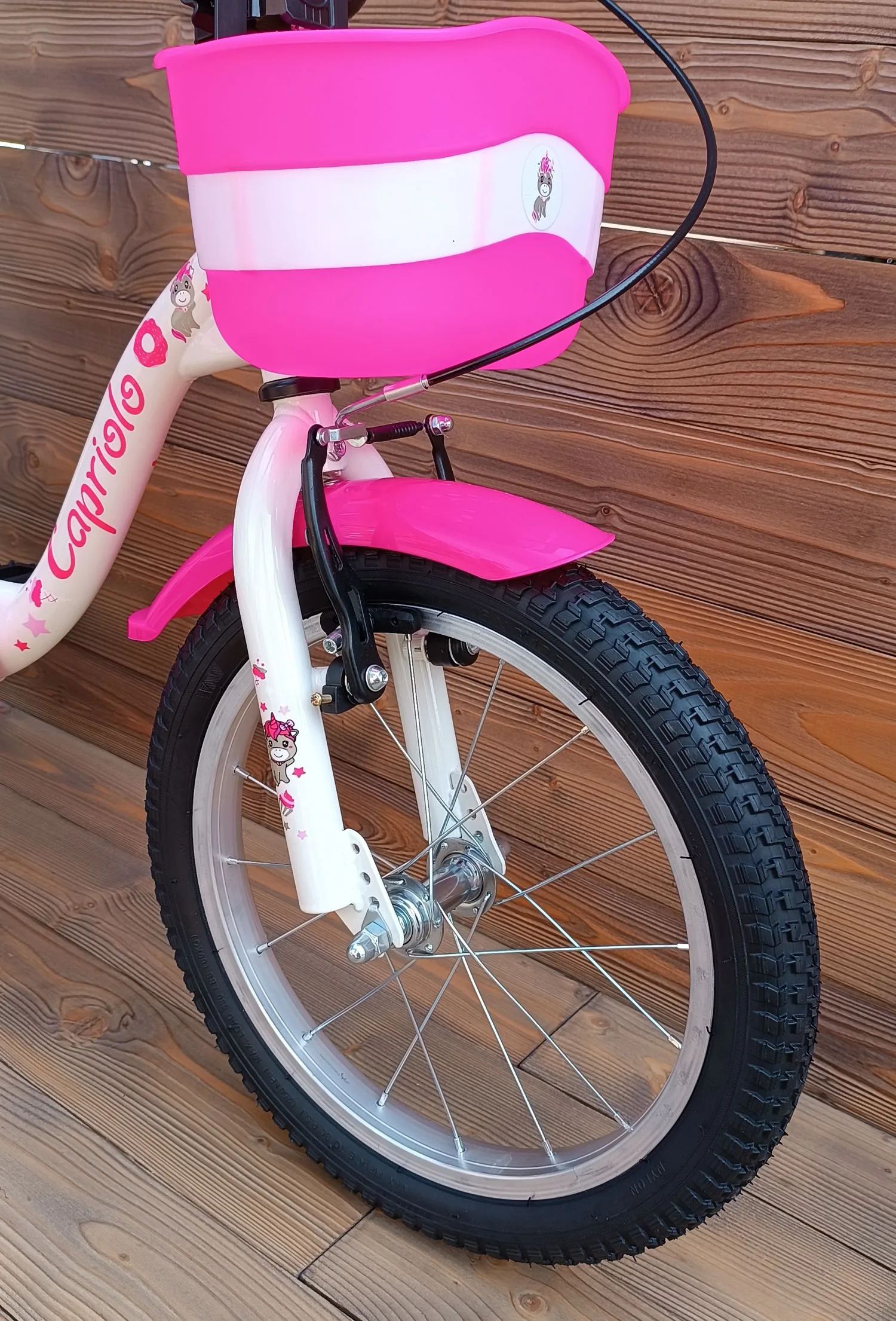 Bicicleta copii 16 Capriolo Viola alb pink - imagine 6