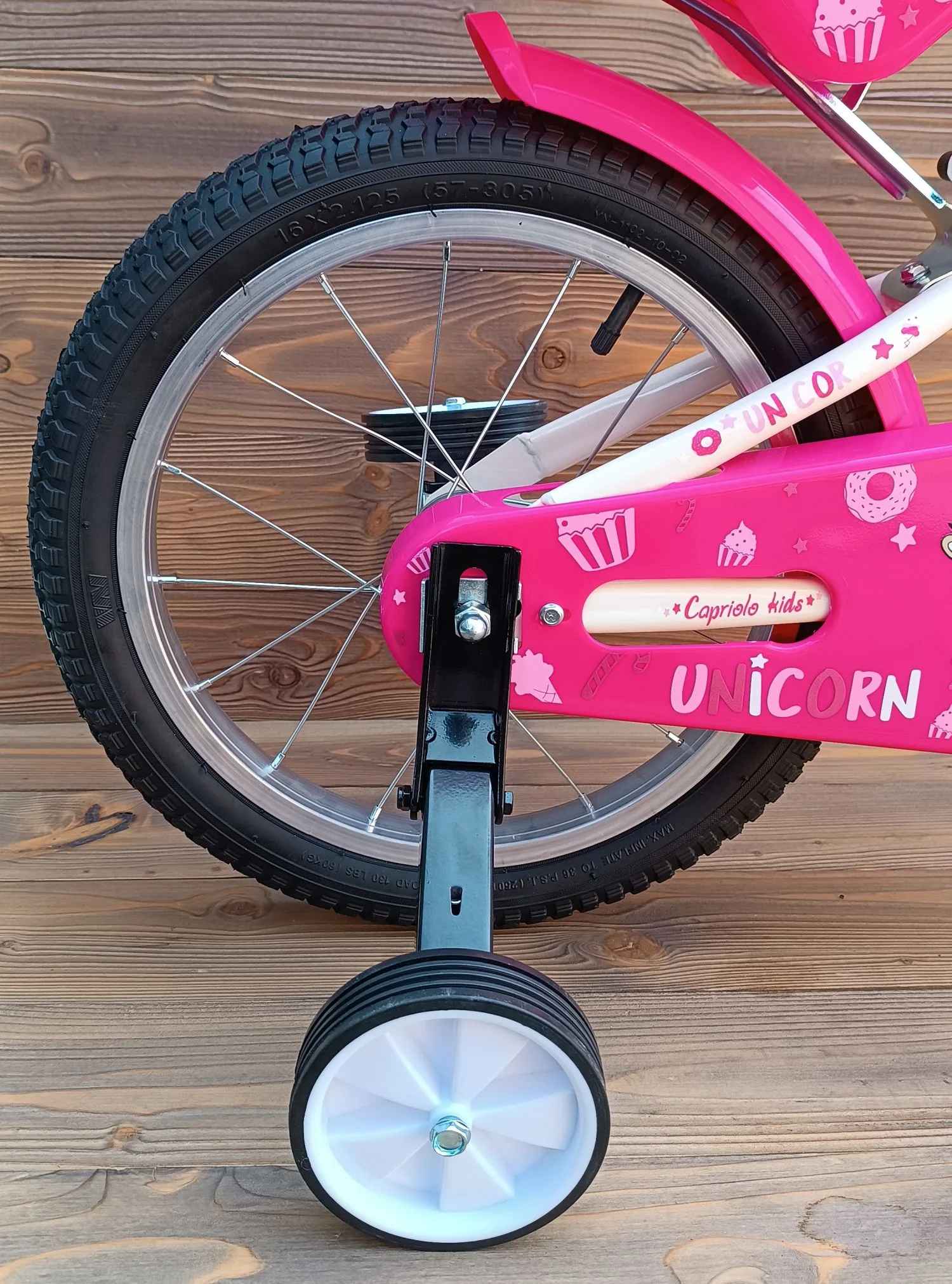 Bicicleta copii 16 Capriolo Viola alb pink - imagine 7