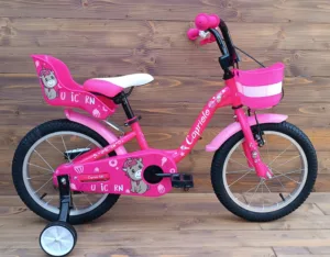 Bicicleta copii 16 Capriolo Viola pink alb