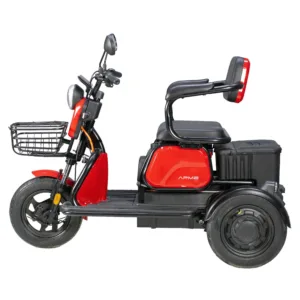Triciclu electric model APM2 rosu 1000W fara permis 3 locuri