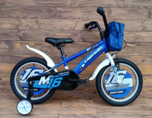 Bicicleta copii 16 Capriolo Mustang albastru alb