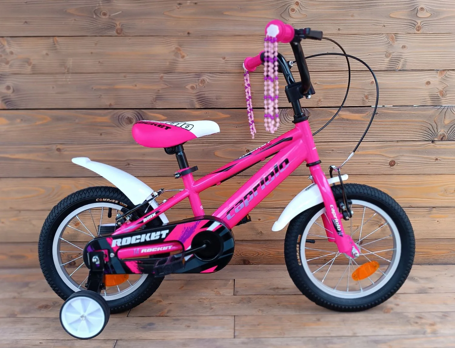 Bicicleta copii 14 Capriolo Rocket pink