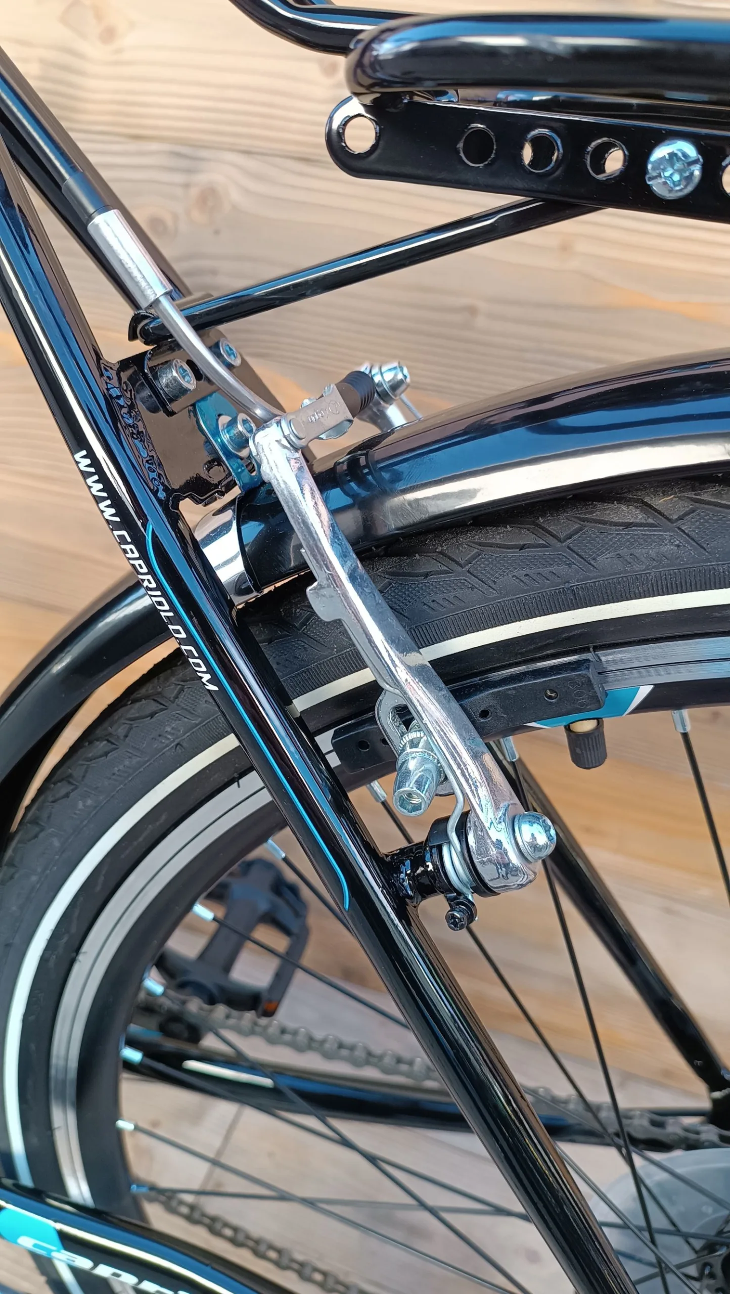 Bicicleta barbati 26 Capriolo Metropolis negru albastru 21 - imagine 11
