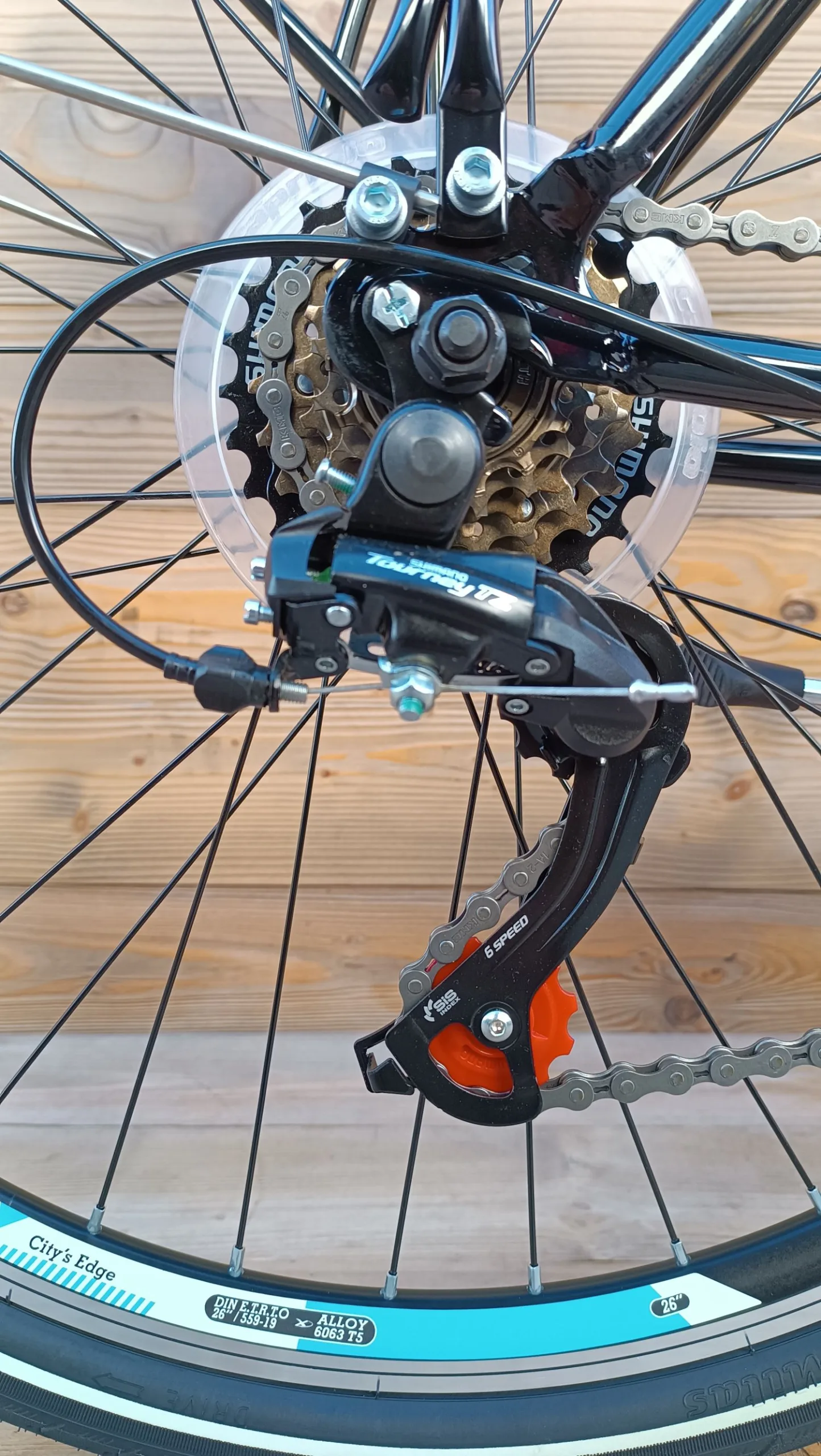 Bicicleta barbati 26 Capriolo Metropolis negru albastru 21 - imagine 13