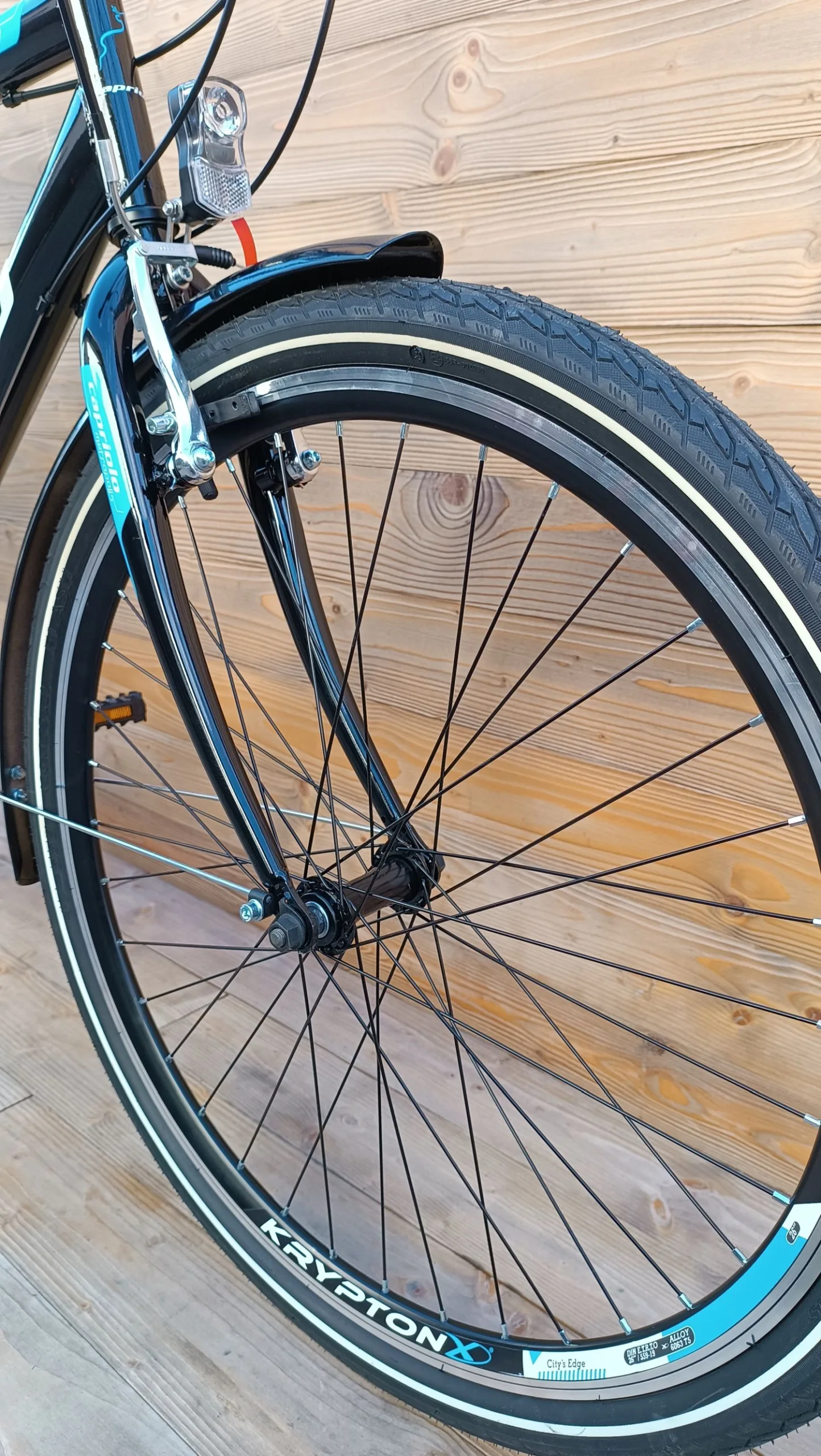 Bicicleta barbati 26 Capriolo Metropolis negru albastru 21 - imagine 3