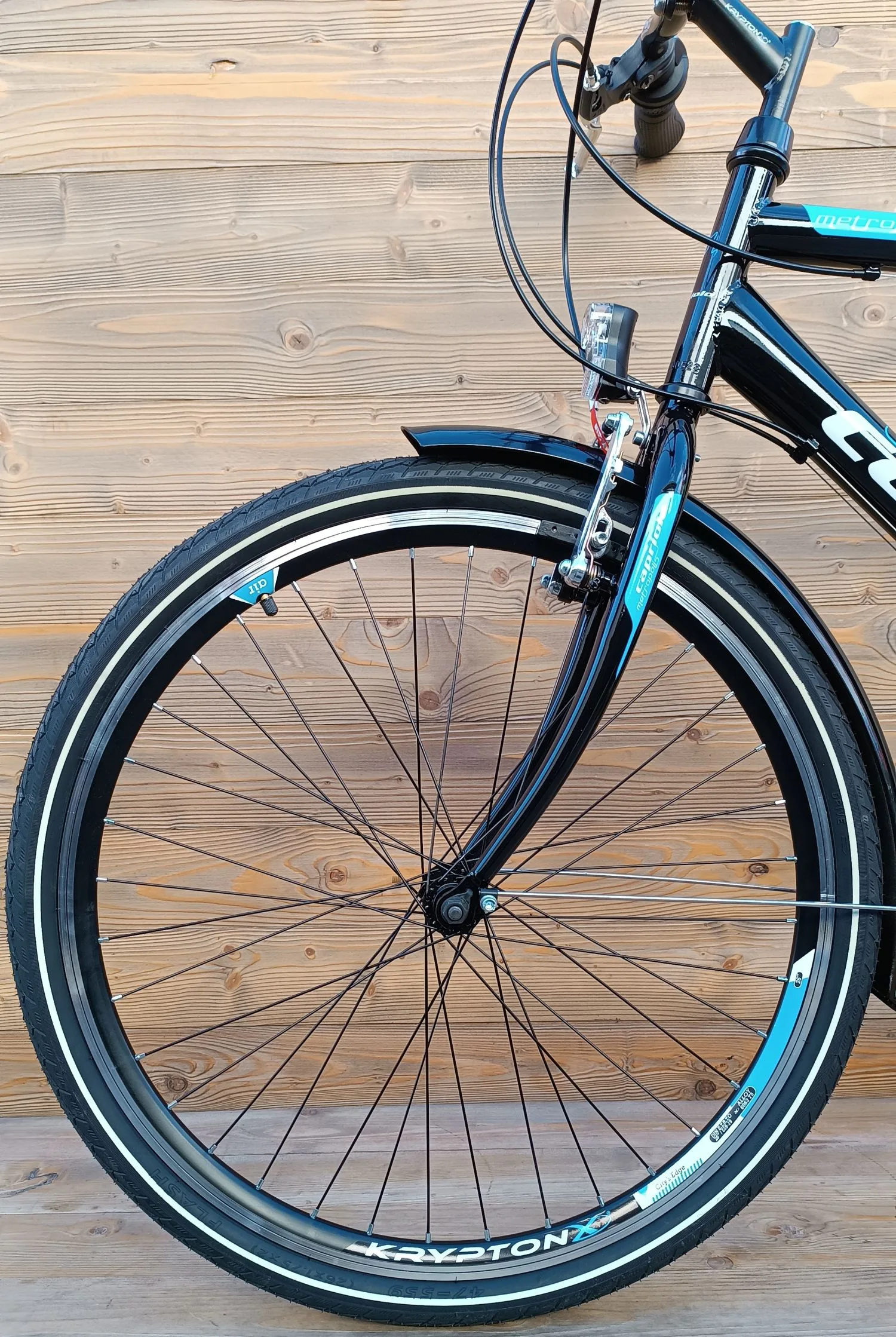Bicicleta barbati 26 Capriolo Metropolis negru albastru 21 - imagine 4