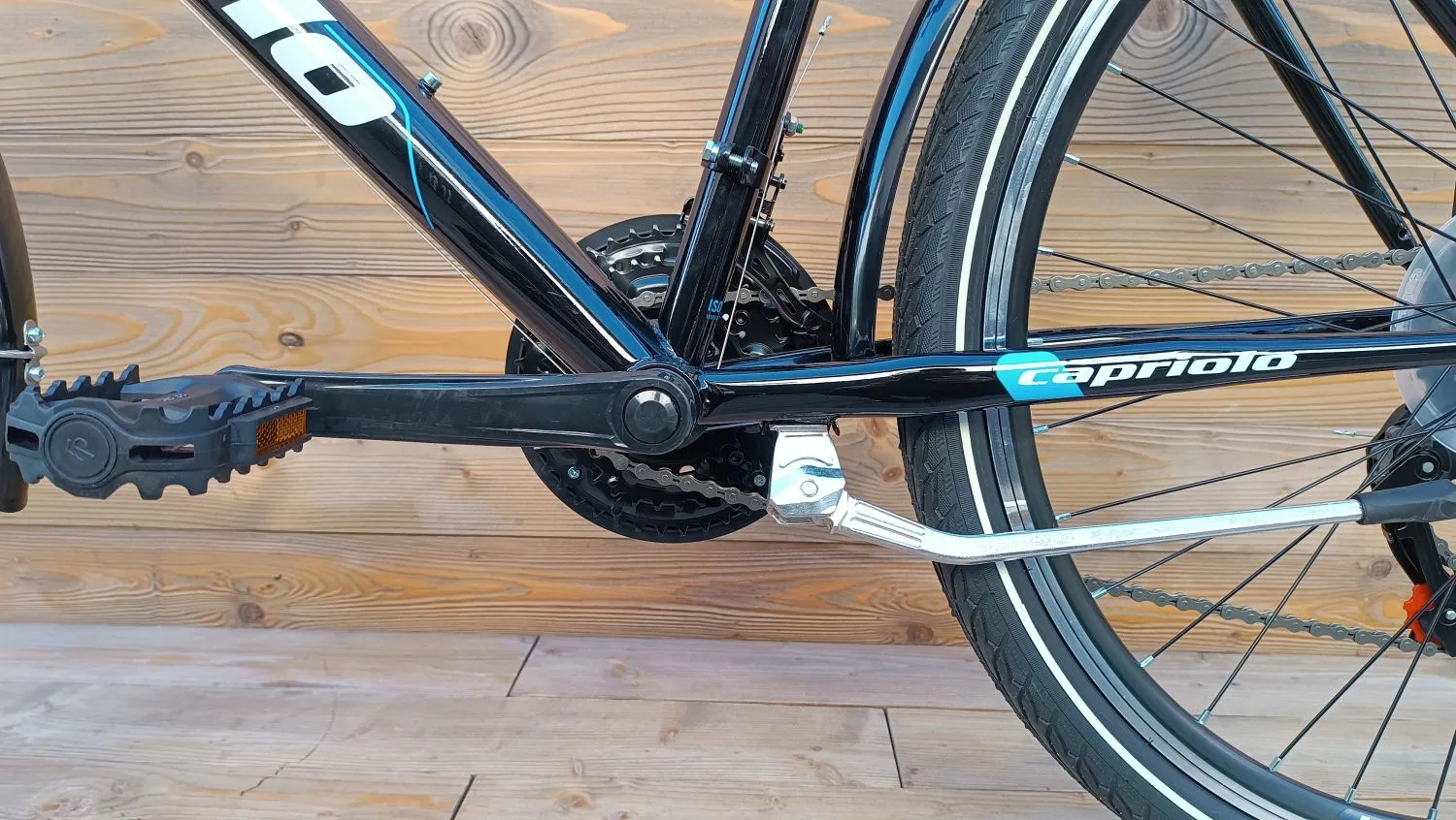 Bicicleta barbati 26 Capriolo Metropolis negru albastru 21 - imagine 6