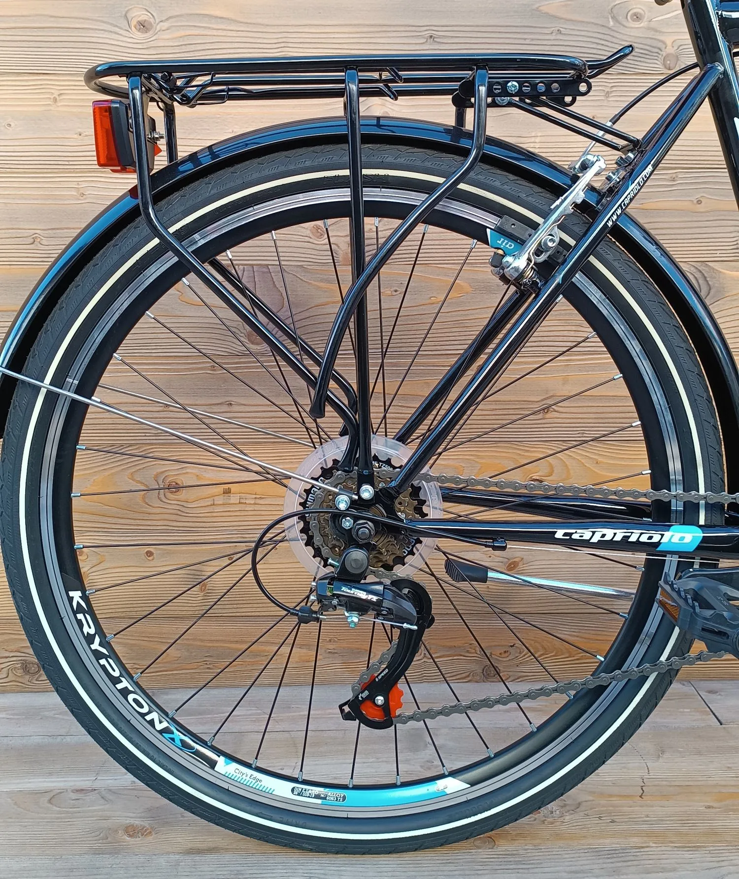 Bicicleta barbati 26 Capriolo Metropolis negru albastru 21 - imagine 9