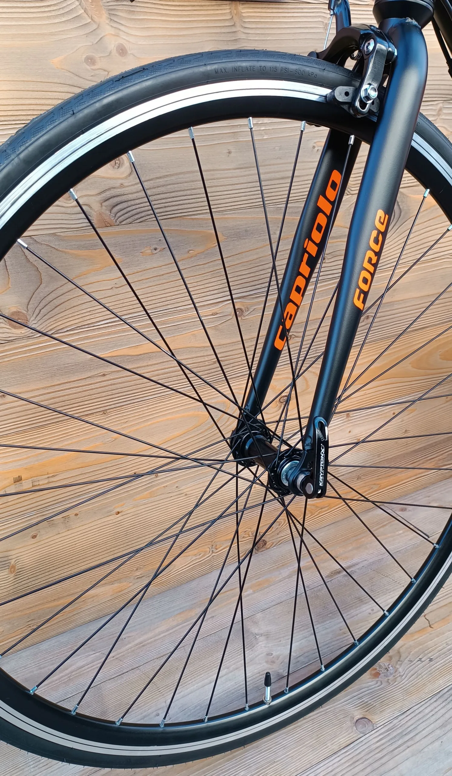 Bicicleta sosea Capriolo Eclipse 4.0 negru portocaliu 54 - imagine 4