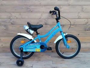 Bicicleta copii 16 Capriolo Diavolo Kid albastru galben