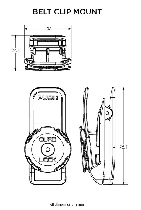 Quad Lock clema utilitara pentru curea - imagine 5