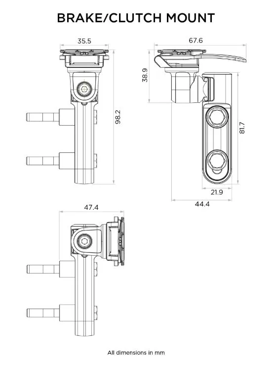 Quad Lock suport telefon prindere pe ambreiaj sau frana - imagine 5