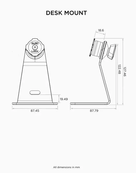 Quad Lock suport pentru birou - imagine 4
