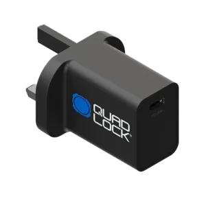 Quad Lock incarcator UK, Marea Britanie (Type G), 30W USB-C, 1.5m